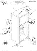 CABINET Diagram and Parts List for 8ET14GKXFN00  Whirlpool Refrigerator