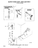 WATER SYSTEM (NON SUDS ONLY) Diagram and Parts List for LA5715XPW0  Whirlpool Washer