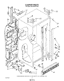 CABINET Diagram and Parts List for 6ED22DWXTN00  Whirlpool Refrigerator