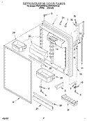 REFRIGERATOR DOOR Diagram and Parts List for KTRP20KDAL02  KitchenAid Refrigerator