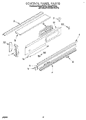 CONTROL PANEL Diagram and Parts List for RS696PXBQ2  Whirlpool Range