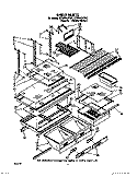 SHELF, OPTIONAL Diagram and Parts List for ET18DKXXN00  Whirlpool Refrigerator