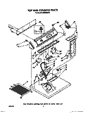TOP AND CONSOLE PARTS Diagram and Parts List for LE9480XWW1  Whirlpool Dryer