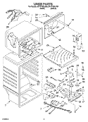 LINER Diagram and Parts List for ET1FTEXLT00  Whirlpool Refrigerator