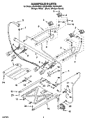 MANIFOLD PARTS Diagram and Parts List for GS470LEMB1  Whirlpool Range