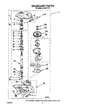 GEARCASE Diagram and Parts List for LA6058XTG1  Whirlpool Washer