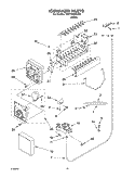 ICE MAKER, OPTIONAL Diagram and Parts List for 7ED7FHGXKQ01  Whirlpool Refrigerator