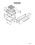 BROILER Diagram and Parts List for FGP355VL2  Whirlpool Range
