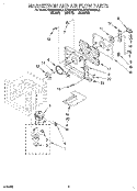 MAGNETRON AND AIR FLOW Diagram and Parts List for KEMS306BAL3  KitchenAid Wall Oven