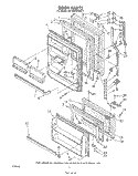 DOOR Diagram and Parts List for EB19ZKXRWR1  Whirlpool Refrigerator
