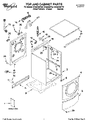 Part Location Diagram of 8182258 Whirlpool Dispenser Guide