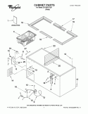 CABINET PARTS Diagram and Parts List for EH155FXTQ01  Whirlpool Freezer