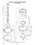 AGITATOR, BASKET AND TUB Diagram and Parts List for KAWE660WAL0  KitchenAid Washer