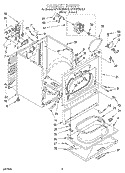 SECTION Diagram and Parts List for KEYE670BWH3  KitchenAid Dryer