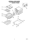 Part Location Diagram of WP4455037 Whirlpool Hidden Bake Tray