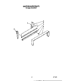 BACKGUARD Diagram and Parts List for SF302BERW5  Whirlpool Range