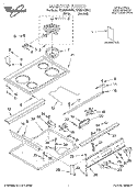 MAINTOP, LITERATURE Diagram and Parts List for RS385PCBN2  Whirlpool Range
