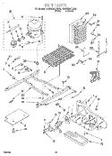 UNIT Diagram and Parts List for 4KSRS25QDA00  KitchenAid Refrigerator