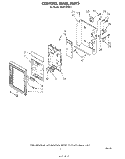 CONTROL PANEL Diagram and Parts List for MH6600XM0  Whirlpool Microwave