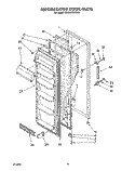 REFRIGERATOR DOOR Diagram and Parts List for ED20SKXWW00  Whirlpool Refrigerator