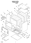 OVEN Diagram and Parts List for FEP210EN6  Roper Range