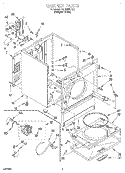SECTION Diagram and Parts List for TEDS680DQ1  Estate Dryer