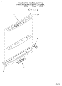 CONTROL PANEL Diagram and Parts List for KGST307FAL1  KitchenAid Range