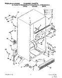 CABINET Diagram and Parts List for KTRS22MABL01  KitchenAid Refrigerator