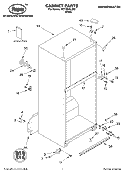 CABINET, LITERATURE Diagram and Parts List for RT21SKXLQ00  Roper Refrigerator