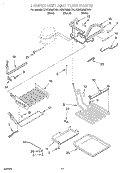 LOWER UNIT AND TUBE Diagram and Parts List for KBRC36MHT01  KitchenAid Refrigerator