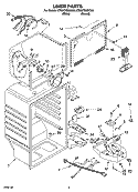 LINER PARTS Diagram and Parts List for ET8WTMXKT06  Whirlpool Refrigerator