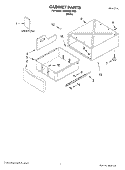 CABINET PARTS Diagram and Parts List for XAMC891MQ0  Whirlpool Laundry Accessories