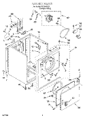 SECTION Diagram and Parts List for TEDX640EQ1  Estate Dryer