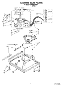 MACHINE BASE PARTS Diagram and Parts List for 4KNTW5705TQ0  KitchenAid Washer