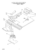 LATCH AND VENT Diagram and Parts List for KEBI241BBL3  KitchenAid Wall Oven