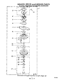 BASKET DRIVE AND BRAKE Diagram and Parts List for 3CA2000XMW0  Whirlpool Washer