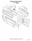 CONTROL PANEL PARTS Diagram and Parts List for GFG474LVS1  Whirlpool Range