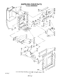 DISPENSER FRONT Diagram and Parts List for ED25PMXRWR3  Whirlpool Refrigerator