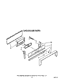 BACKGUARD Diagram and Parts List for SF3300EWW1  Whirlpool Range