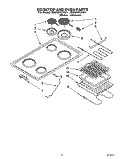 COOKTOP AND OVEN Diagram and Parts List for RS363PCYN1  Whirlpool Range