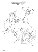 DISPENSER FRONT Diagram and Parts List for 4KSRS25QFW03  KitchenAid Refrigerator