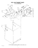 TOP AND CABINET , LITERATURE AND OPTIONAL Diagram and Parts List for KAWE900SWH1  KitchenAid Washer