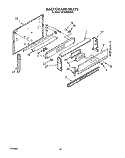 BACKGUARD, LIT/OPTIONAL Diagram and Parts List for SF395PEWW0  Whirlpool Range