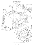 CABINET Diagram and Parts List for KGYE800TAL0  KitchenAid Dryer