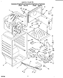 LINER Diagram and Parts List for ET16JKXDN02  Whirlpool Refrigerator