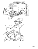 MACHINE BASE Diagram and Parts List for 4XLA87W92AW0  Whirlpool Washer
