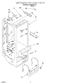REFRIGERATOR LINER Diagram and Parts List for KSRB25QDBL02  KitchenAid Refrigerator