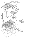 SHELF, LIT/OPTIONAL Diagram and Parts List for 3VET19NKFN02  Whirlpool Refrigerator