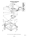 MACHINE BASE Diagram and Parts List for GLA5580XSW1  Whirlpool Washer