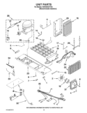 UNIT PARTS Diagram and Parts List for KSF26C6XYY03  KitchenAid Refrigerator